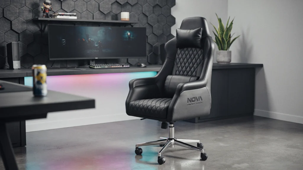 Compact Hide Leather Chair