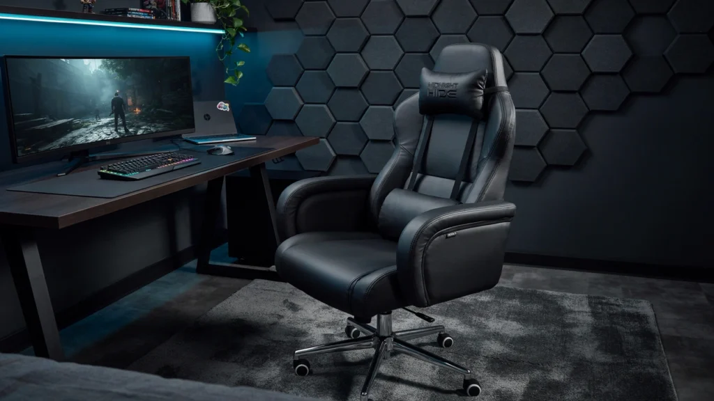 Midnight Hide Leather Gaming Chair