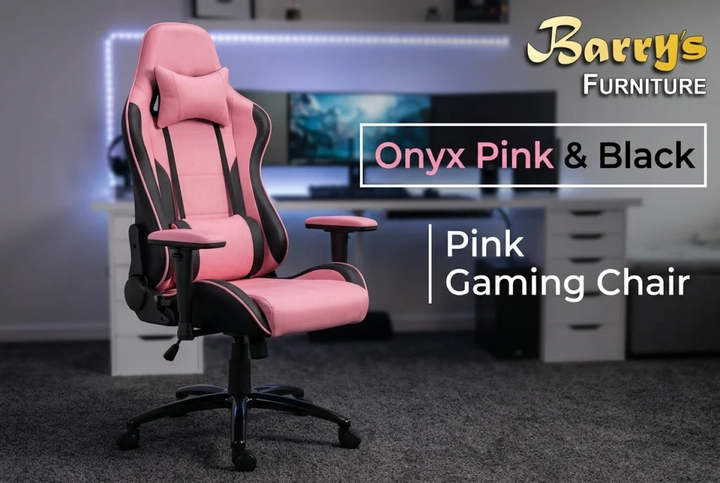 Onyx Pink & Black Gaming Chair