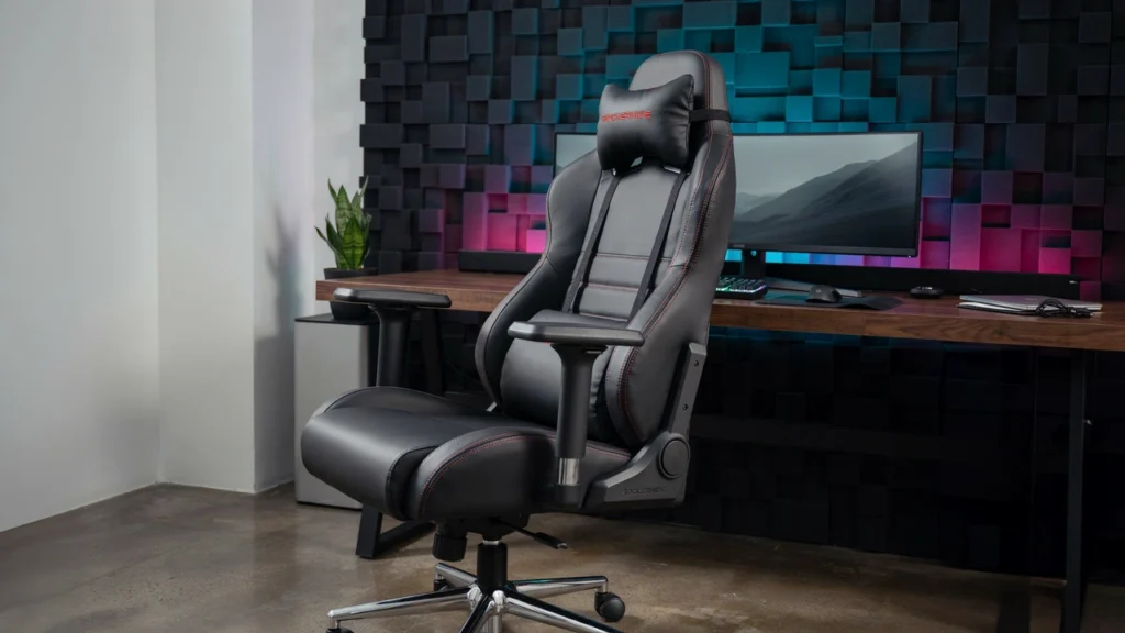 RockerHide Leather Gaming Chair